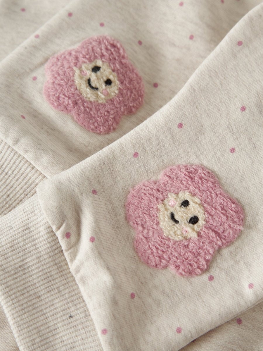 name it baby LUELLE SWEAT PANT - Peyote Melange | Torgunns Barneklær AS
