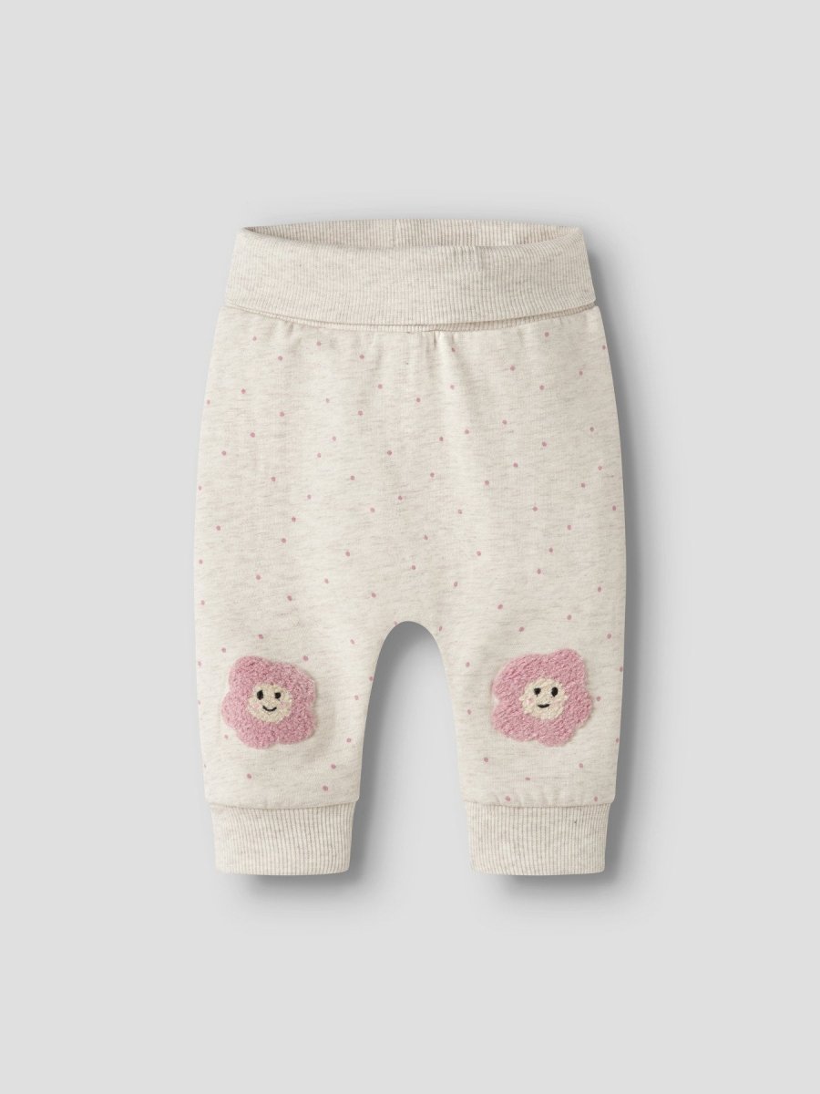 name it baby LUELLE SWEAT PANT - Peyote Melange | Torgunns Barneklær AS