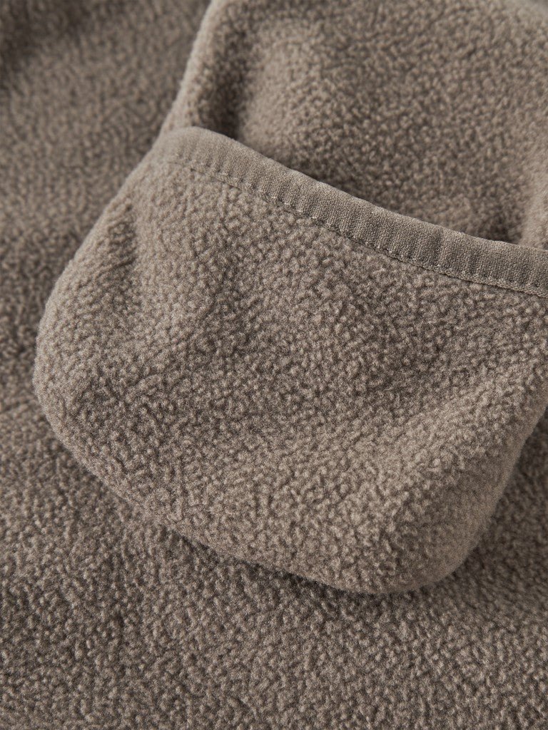 name it baby MEEKO FLEECE SUIT MELANGE NOOS - Walnut | Torgunns Barneklær AS