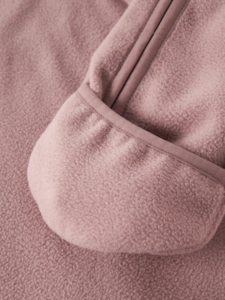 name it baby MEEKO FLEECE SUIT MELANGE NOOS - Woodrose | Torgunns Barneklær AS