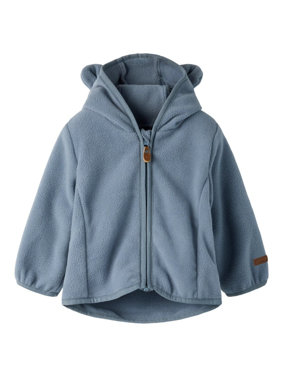 name it baby MEEKO JACKET SOLID - Flint Stone | Torgunns Barneklær AS
