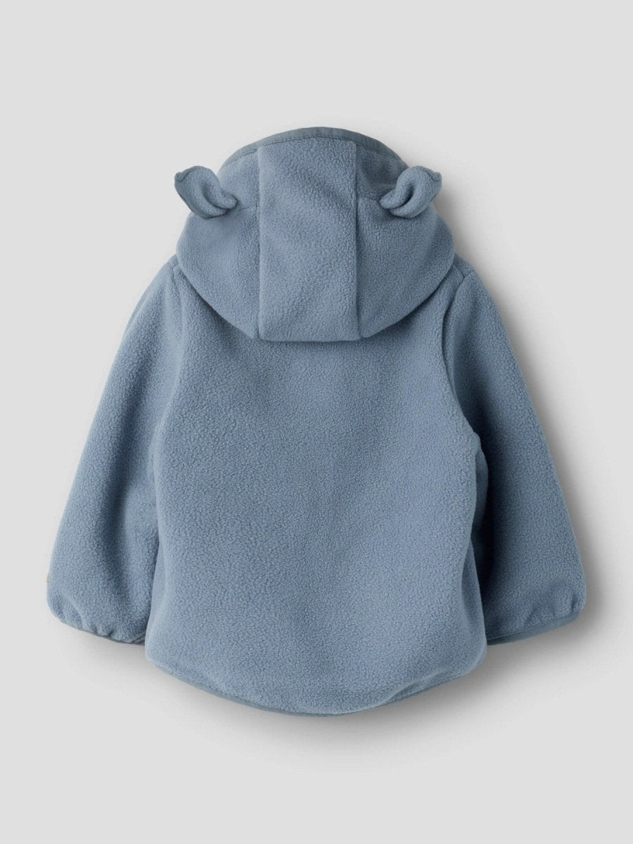 name it baby MEEKO JACKET SOLID - Flint Stone | Torgunns Barneklær AS