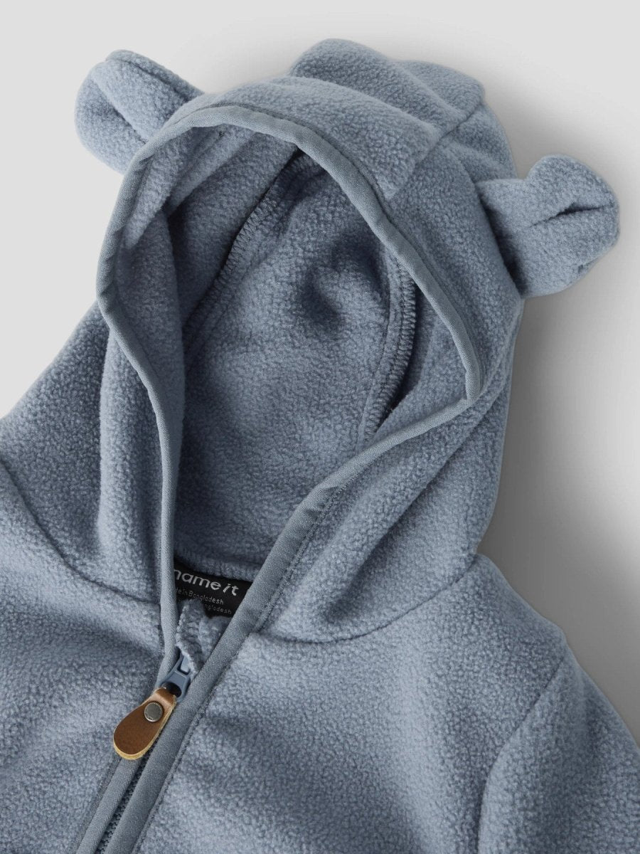 name it baby MEEKO JACKET SOLID - Flint Stone | Torgunns Barneklær AS