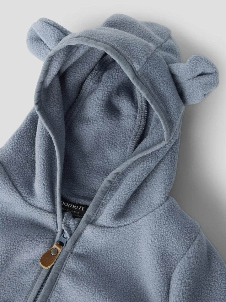 name it baby MEEKO JACKET SOLID - Flint Stone | Torgunns Barneklær AS