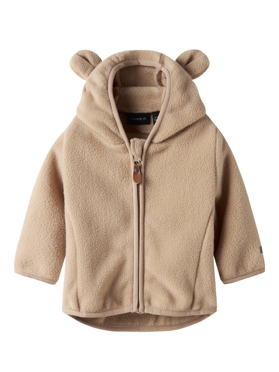 name it baby MEEKO JACKET SOLID - Silver Mink | Torgunns Barneklær AS