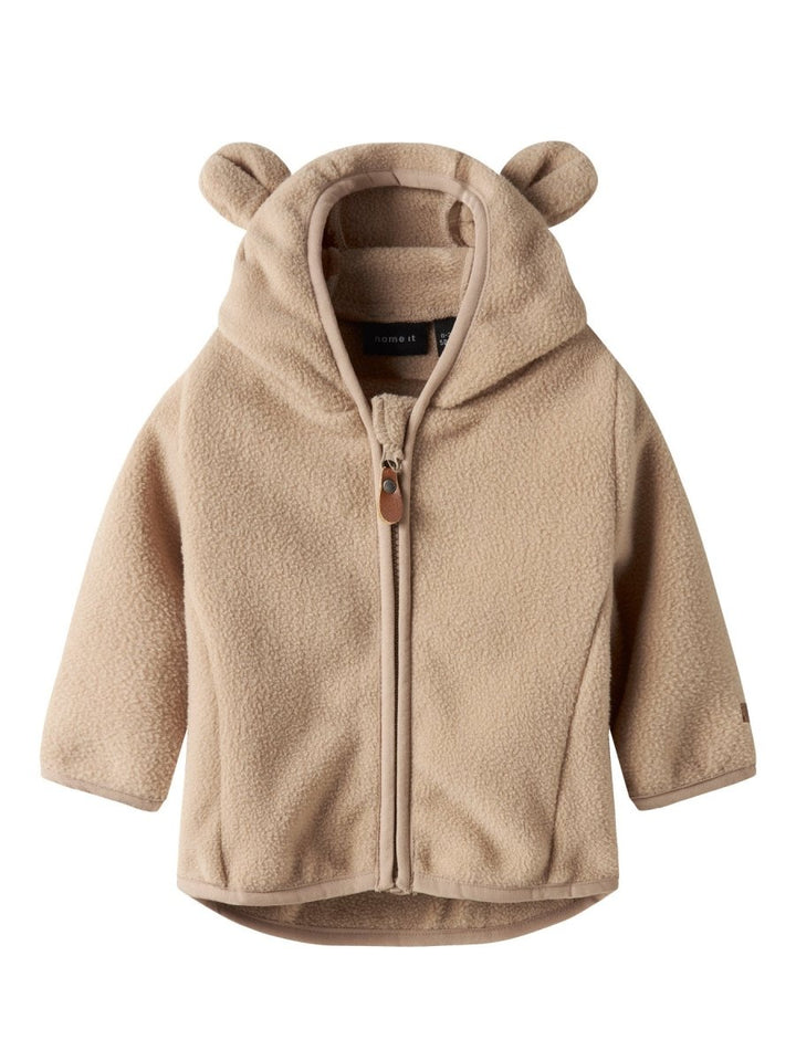 name it baby MEEKO JACKET SOLID - Silver Mink | Torgunns Barneklær AS