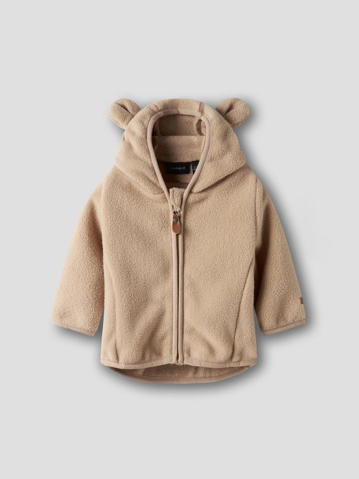 name it baby MEEKO JACKET SOLID - Silver Mink | Torgunns Barneklær AS