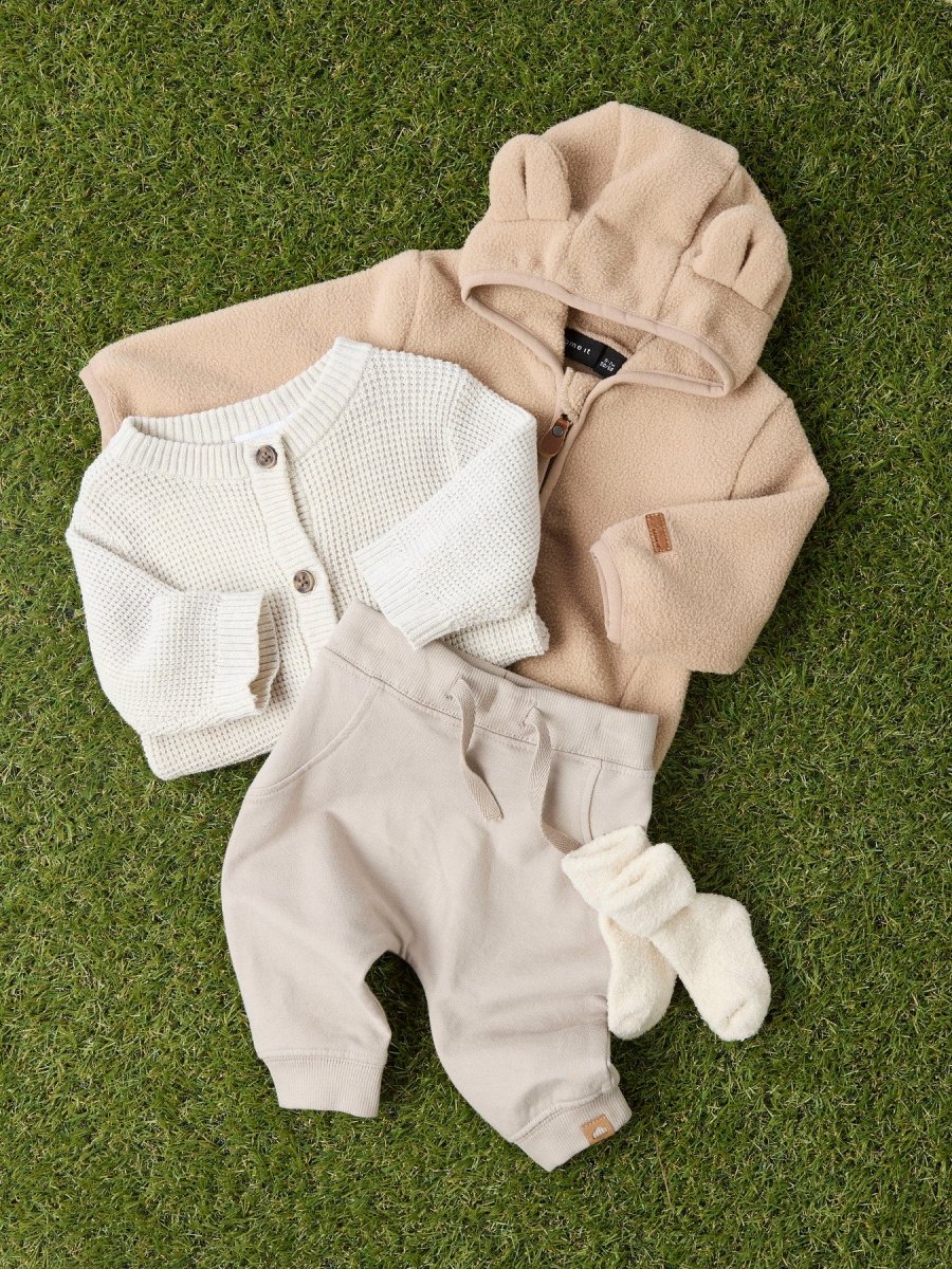 name it baby MEEKO JACKET SOLID - Silver Mink | Torgunns Barneklær AS