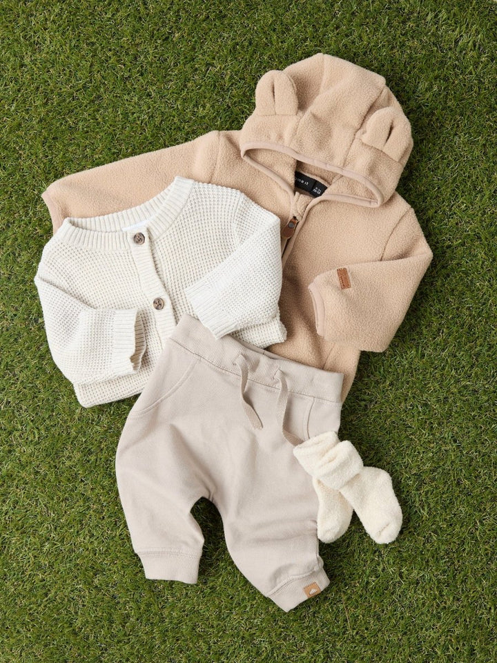 name it baby MEEKO JACKET SOLID - Silver Mink | Torgunns Barneklær AS