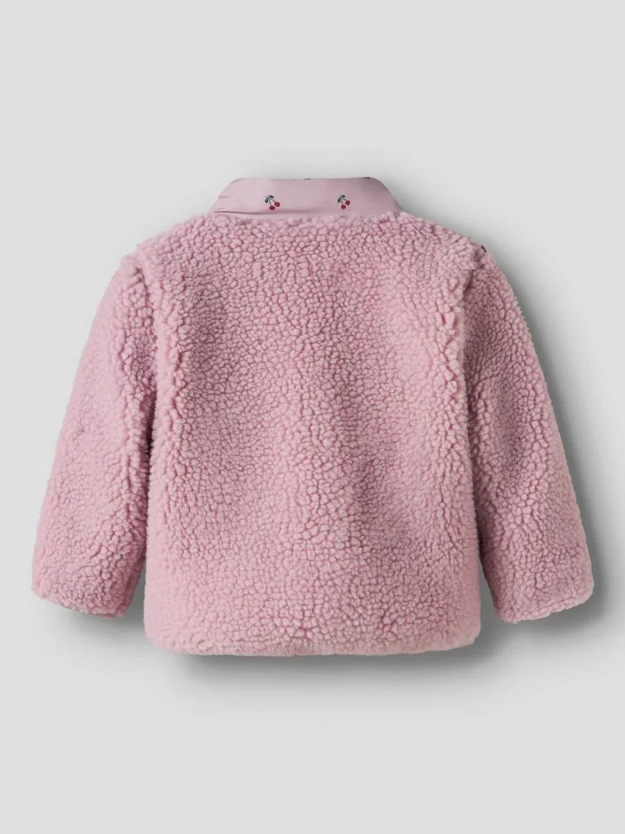 name it baby MINNA SHERPA JACKET - Keepsake Lilac | Torgunns Barneklær AS