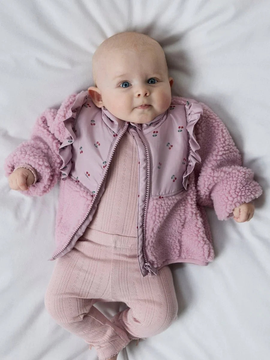 name it baby MINNA SHERPA JACKET - Keepsake Lilac | Torgunns Barneklær AS