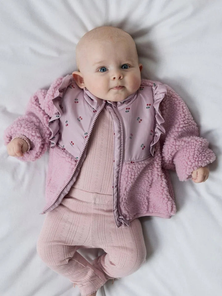 name it baby MINNA SHERPA JACKET - Keepsake Lilac | Torgunns Barneklær AS
