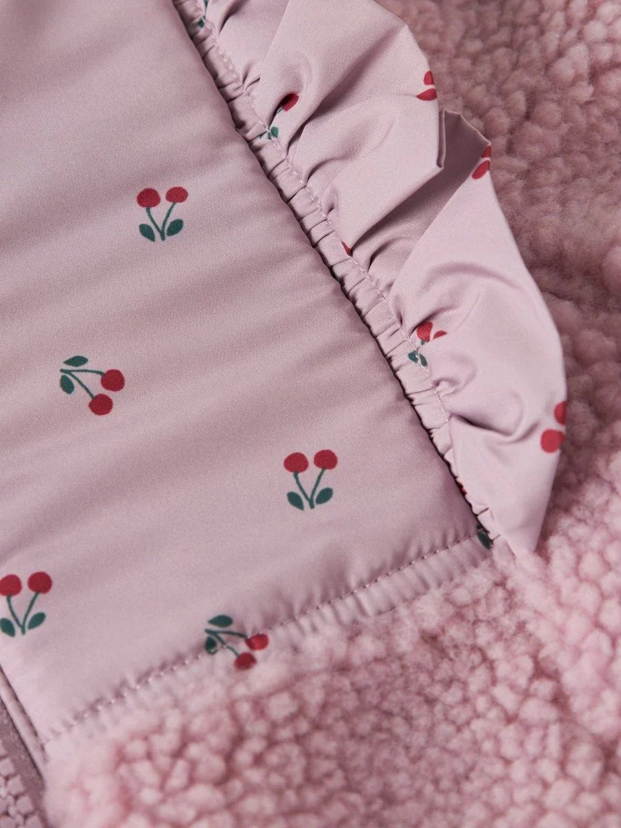 name it baby MINNA SHERPA JACKET - Keepsake Lilac | Torgunns Barneklær AS