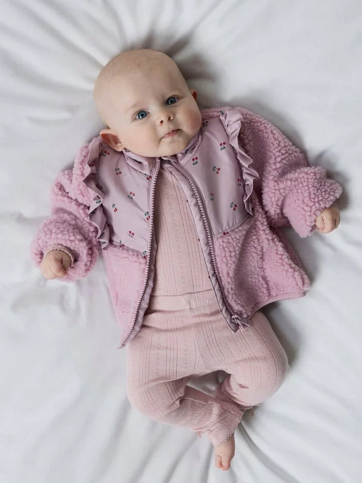name it baby MINNA SHERPA JACKET - Keepsake Lilac | Torgunns Barneklær AS