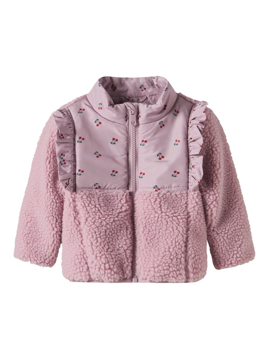 name it baby MINNA SHERPA JACKET - Keepsake Lilac | Torgunns Barneklær AS