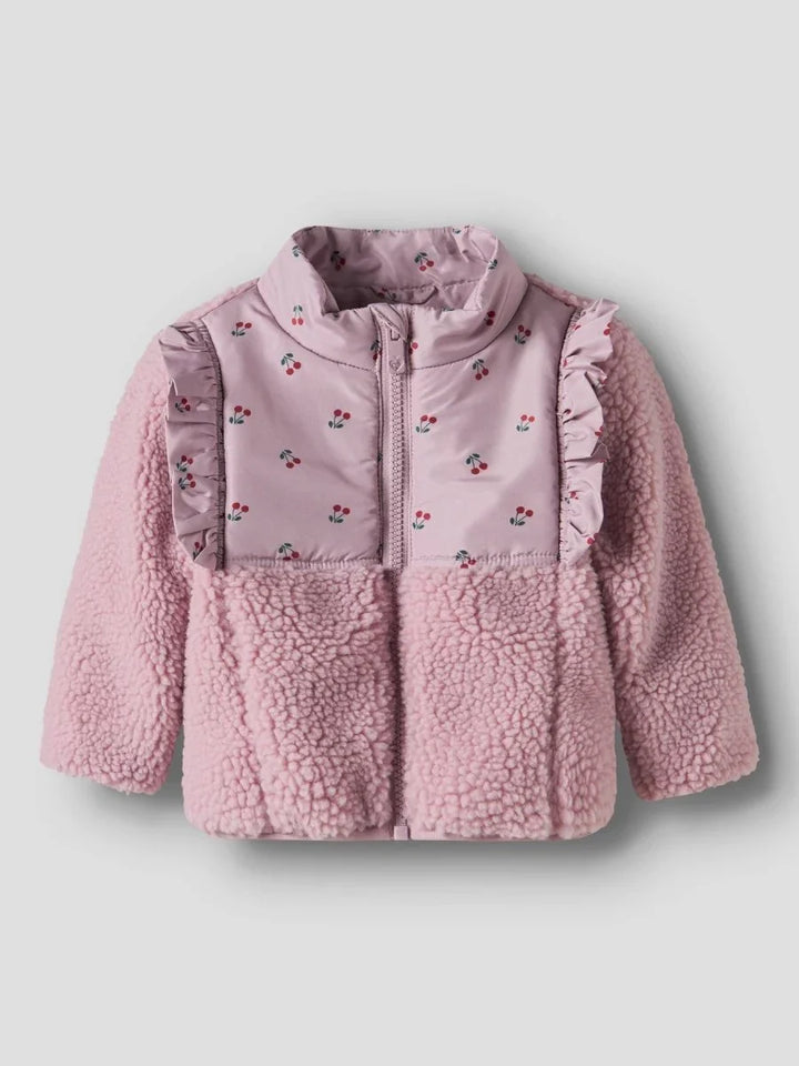 name it baby MINNA SHERPA JACKET - Keepsake Lilac | Torgunns Barneklær AS