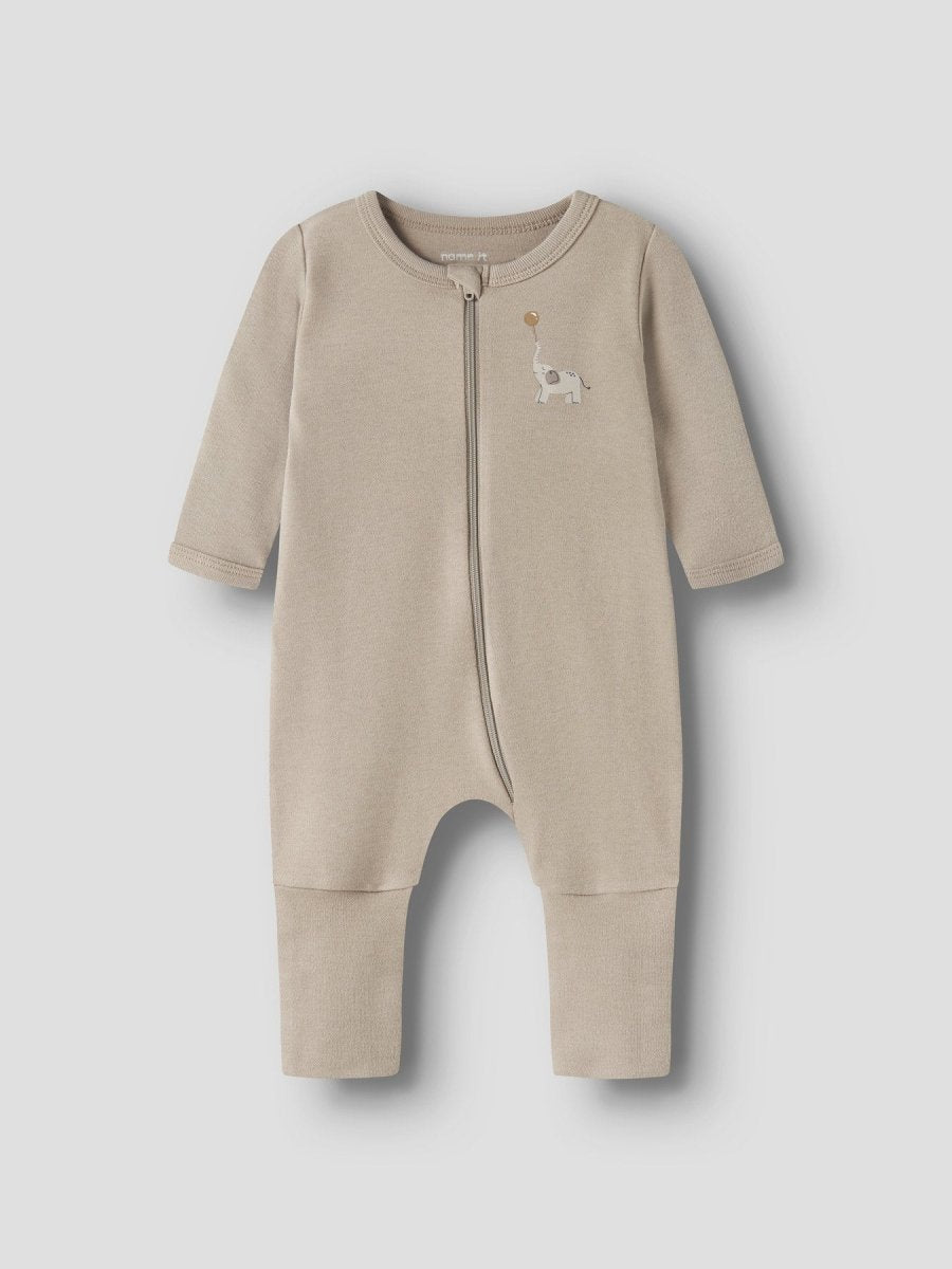 name it baby NIGHTSUIT 2pk ZIP ANIMAL NOOS - Jet Stream | Torgunns Barneklær AS