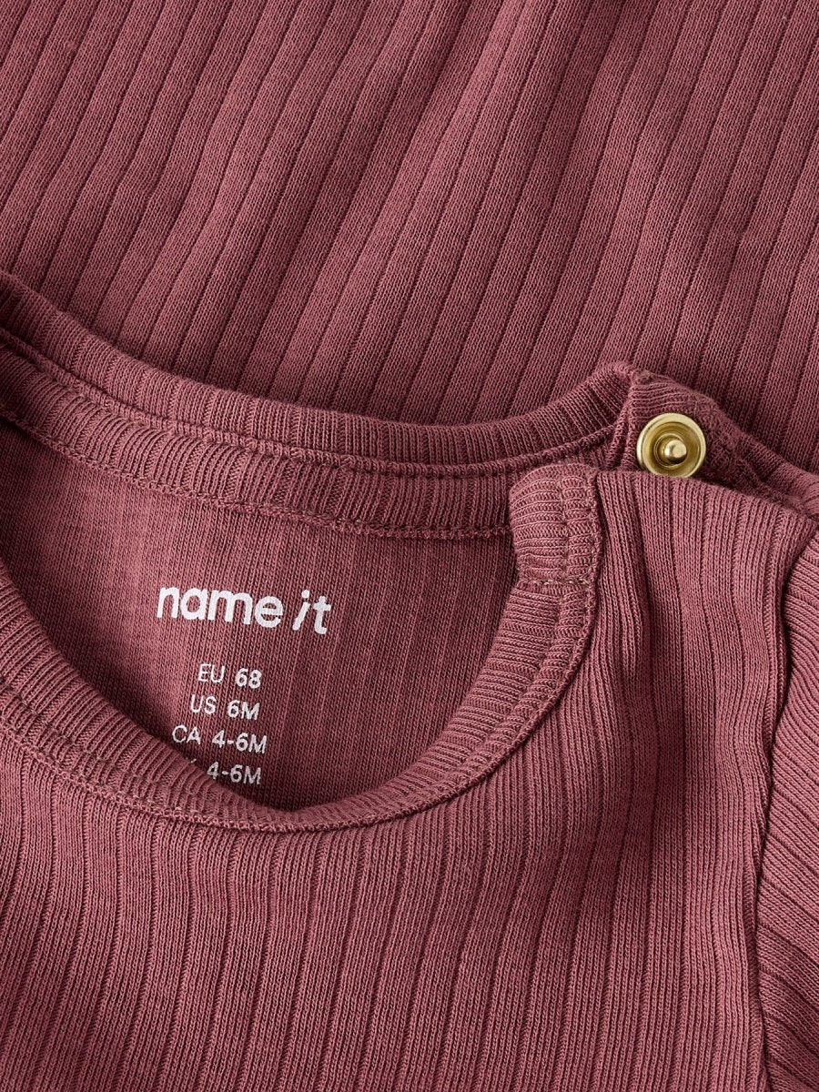 name it baby OFULLA LS SLIM BODY - Rose Brown | Torgunns Barneklær AS
