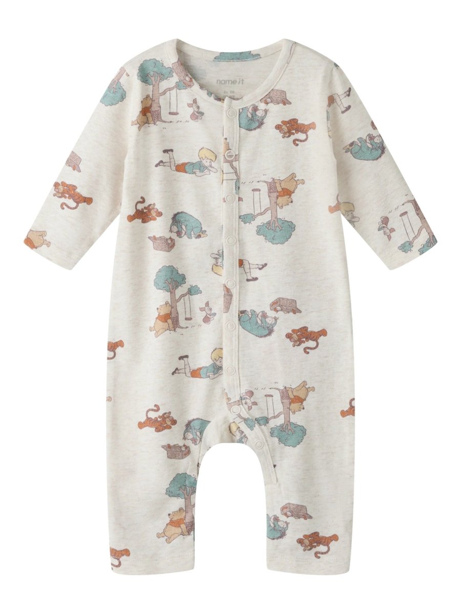 name it baby OKIS POOH Heldress - Peyote Melange AOP | Torgunns Barneklær AS