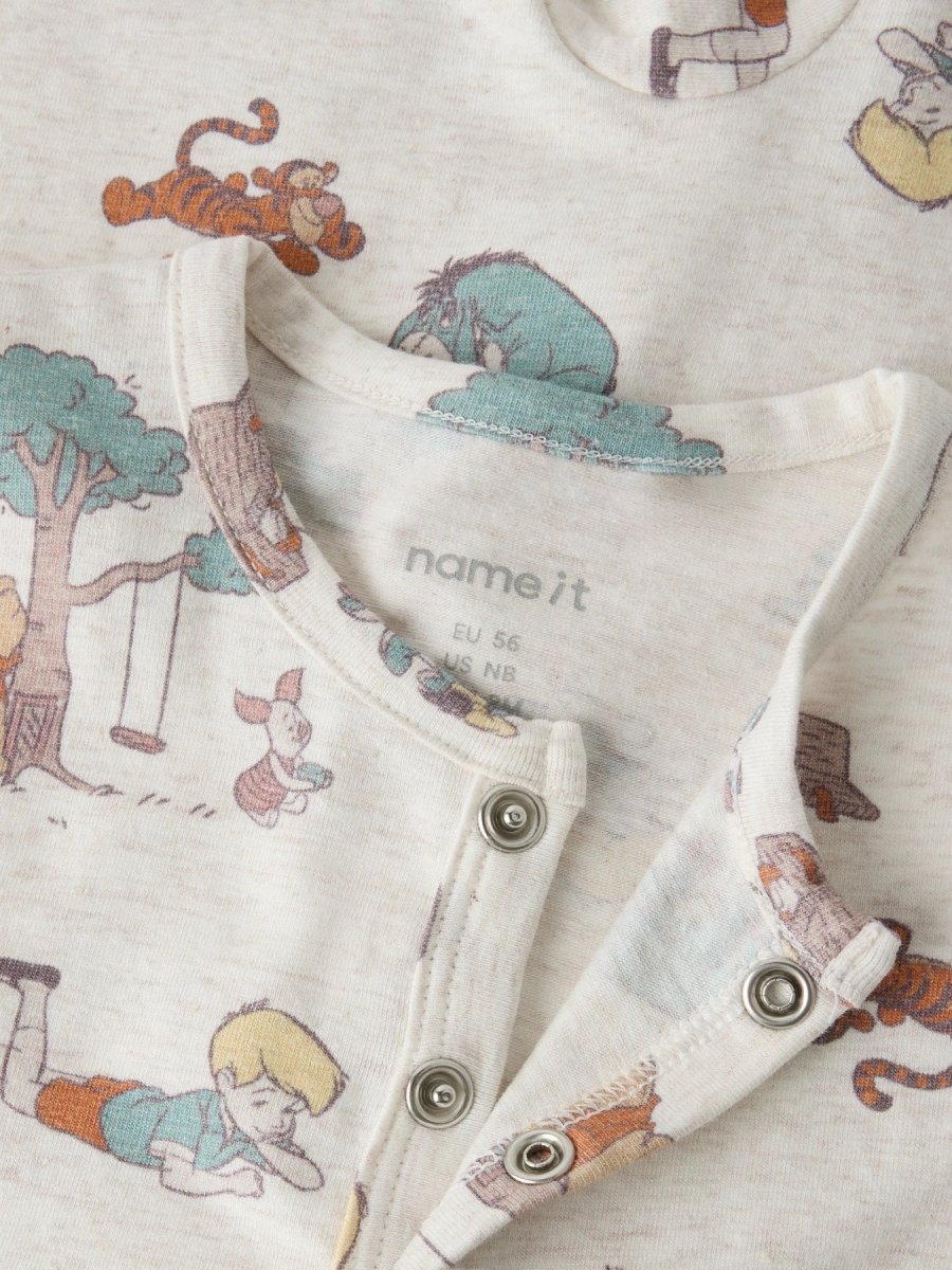 name it baby OKIS POOH Heldress - Peyote Melange AOP | Torgunns Barneklær AS