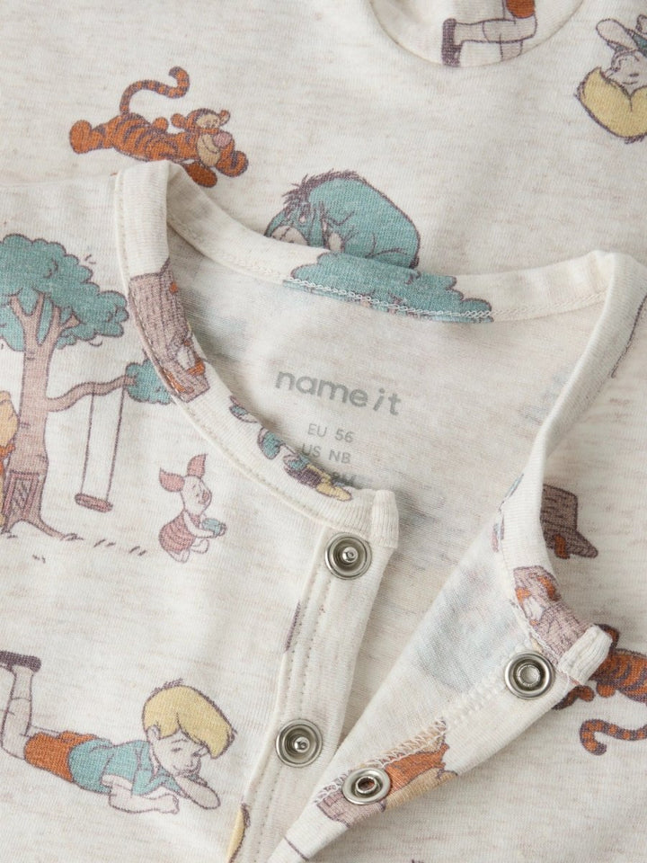 name it baby OKIS POOH Heldress - Peyote Melange AOP | Torgunns Barneklær AS
