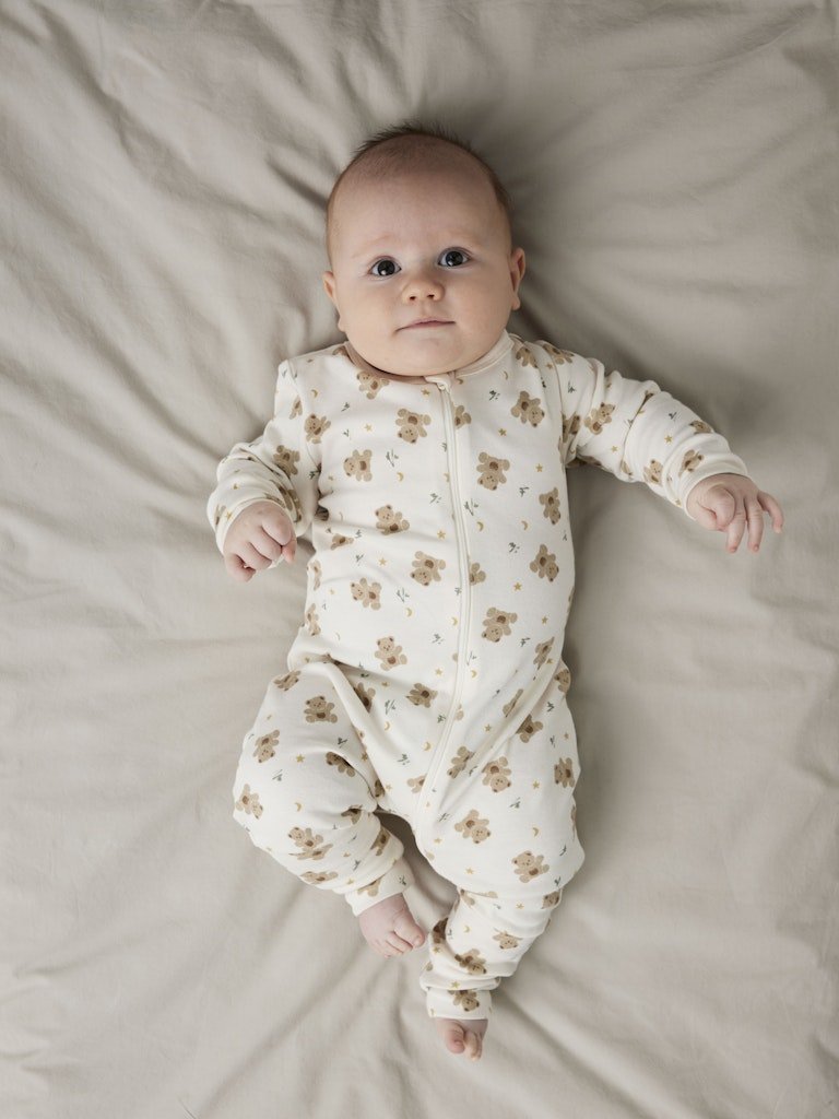 name it baby PYSJAMAS 2PK ZIP - Jet Stream | Bear | Torgunns Barneklær AS