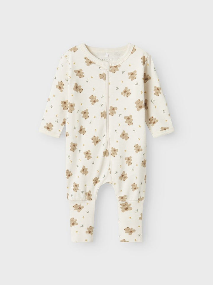 name it baby PYSJAMAS 2PK ZIP - Jet Stream | Bear | Torgunns Barneklær AS