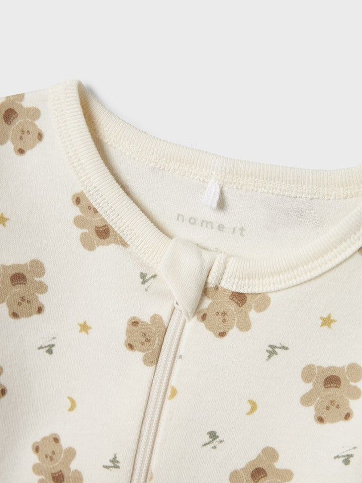 name it baby PYSJAMAS 2PK ZIP - Jet Stream | Bear | Torgunns Barneklær AS