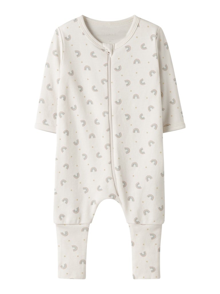 name it baby PYSJAMAS ZIP - Jet Stream | RAINBOWS | Torgunns Barneklær AS