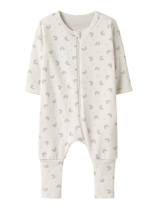 name it baby PYSJAMAS ZIP - Jet Stream | RAINBOWS | Torgunns Barneklær AS