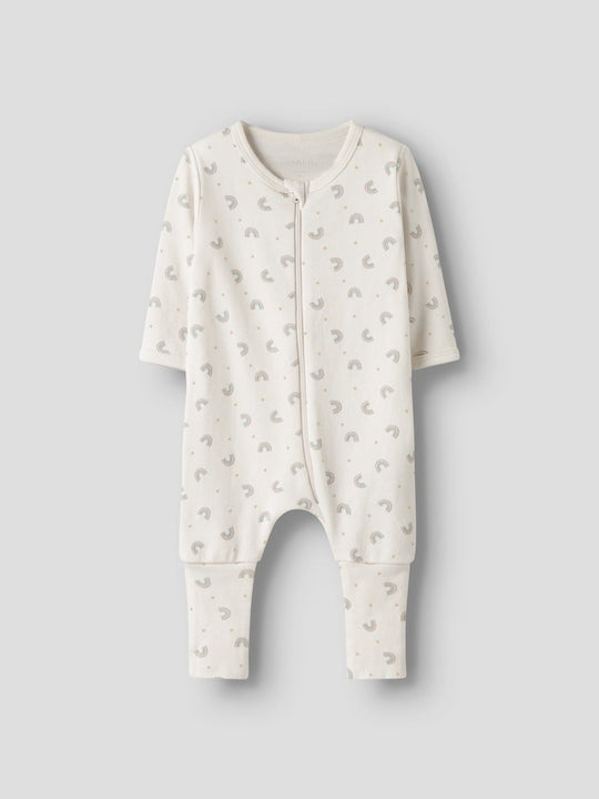 name it baby PYSJAMAS ZIP - Jet Stream | RAINBOWS | Torgunns Barneklær AS