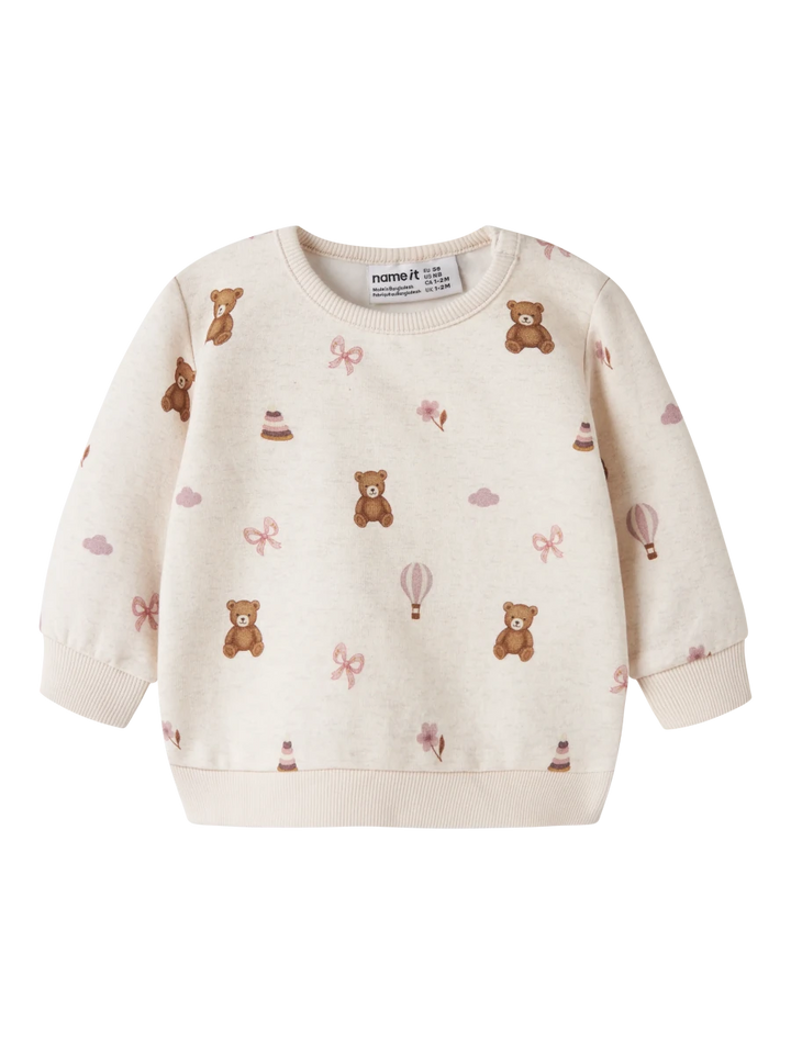 name it baby RAGINE genser - Peyote Melange | Torgunns Barneklær AS