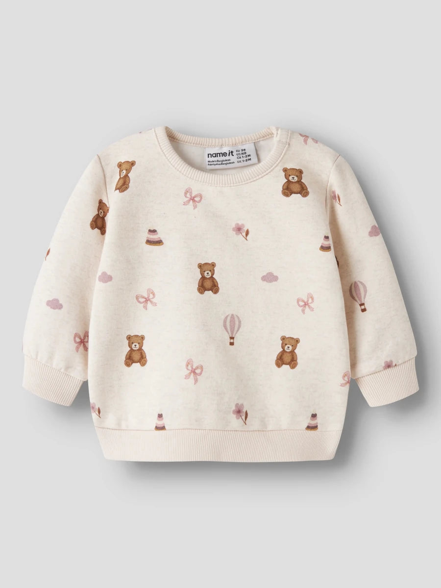 name it baby RAGINE genser - Peyote Melange | Torgunns Barneklær AS