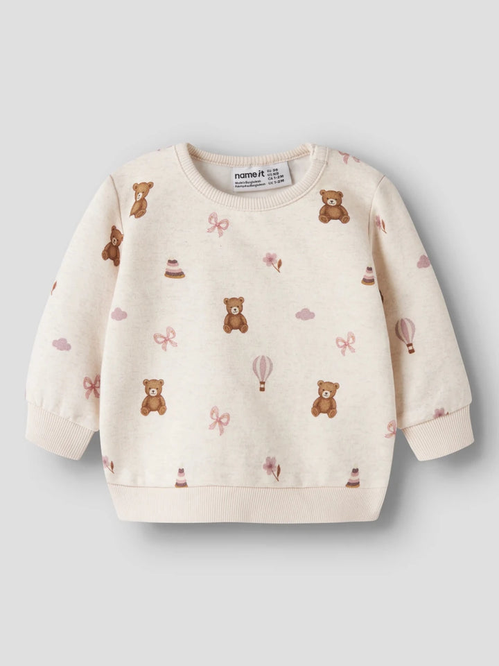 name it baby RAGINE genser - Peyote Melange | Torgunns Barneklær AS