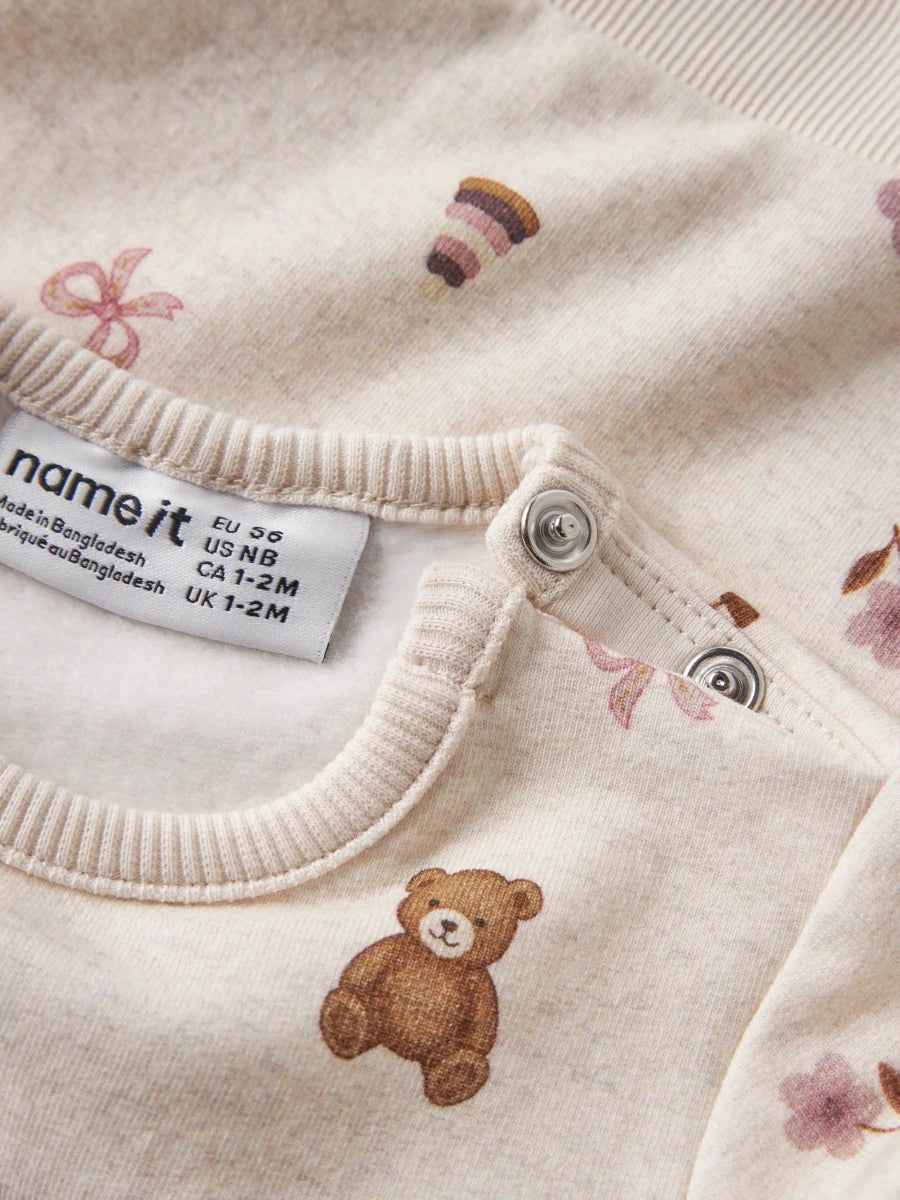 name it baby RAGINE genser - Peyote Melange | Torgunns Barneklær AS