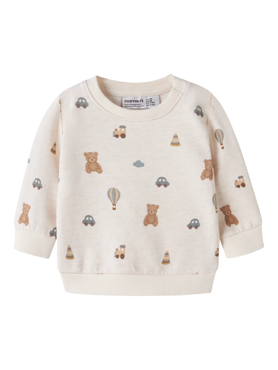 name it baby RAGNER genser - Peyote Melange | Torgunns Barneklær AS