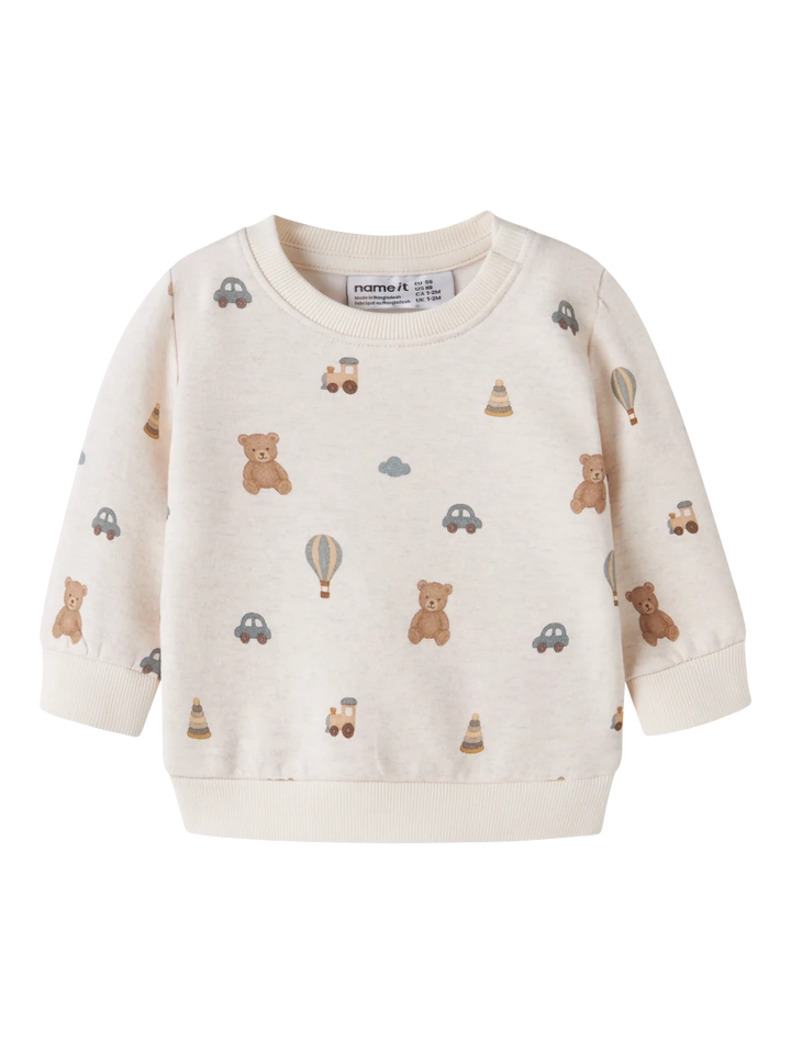 name it baby RAGNER genser - Peyote Melange | Torgunns Barneklær AS