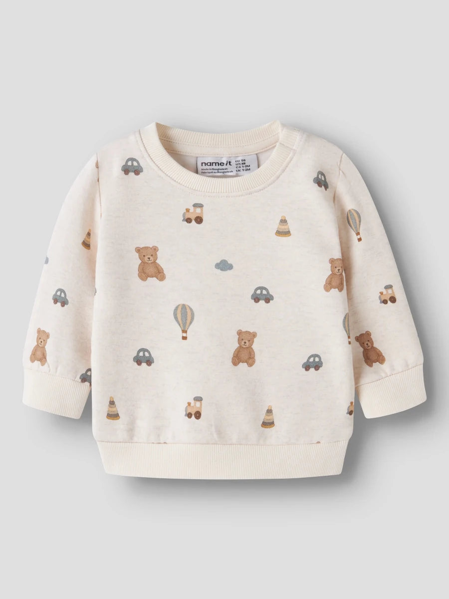 name it baby RAGNER genser - Peyote Melange | Torgunns Barneklær AS