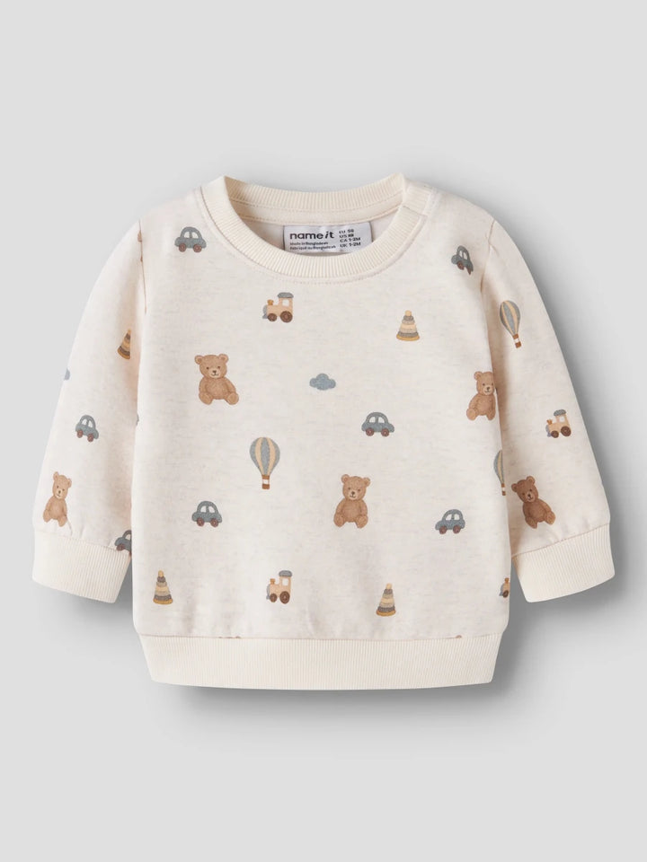 name it baby RAGNER genser - Peyote Melange | Torgunns Barneklær AS