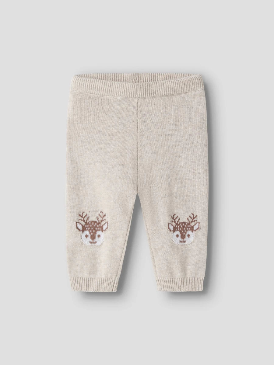 name it baby RALKO strikkebukse - Peyote Melange | Torgunns Barneklær AS