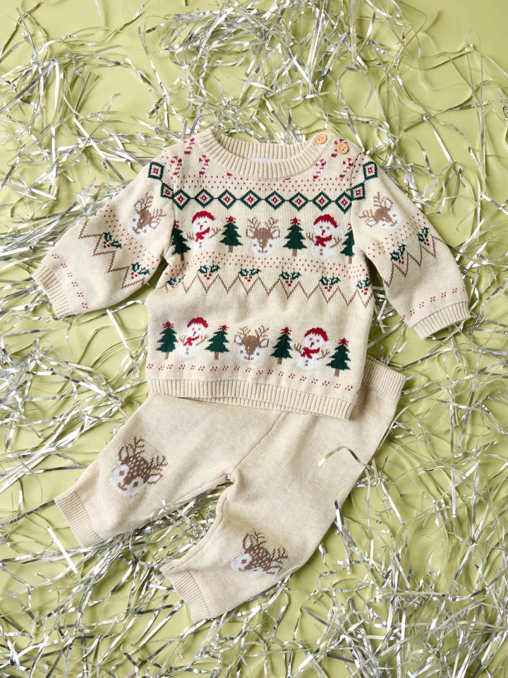 name it baby RALKO strikkebukse - Peyote Melange | Torgunns Barneklær AS