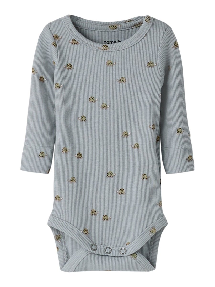 name it baby RASILAN BODY - Pearl Blue | Turtles | Torgunns Barneklær AS