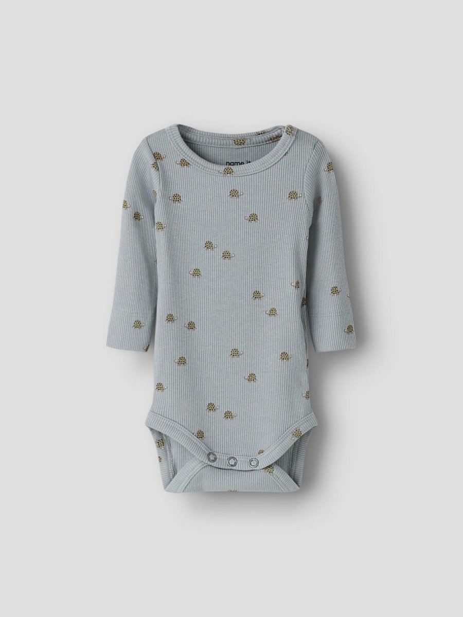 name it baby RASILAN BODY - Pearl Blue | Turtles | Torgunns Barneklær AS