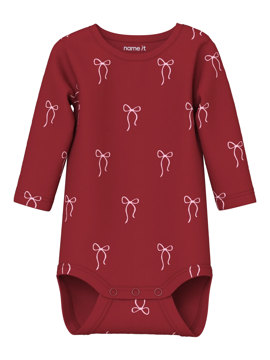 name it baby RATIA body - Red Dahlia | Torgunns Barneklær AS