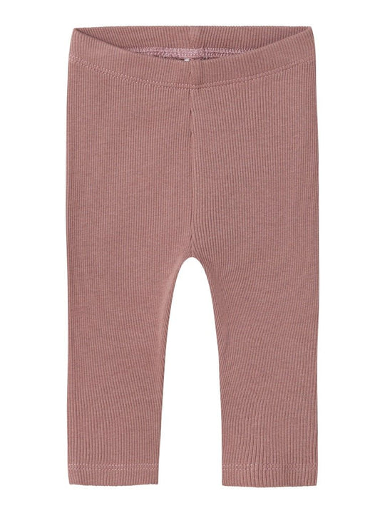 name it baby RAYA SLIM LEGGING - Twilight Mauve | Torgunns Barneklær AS