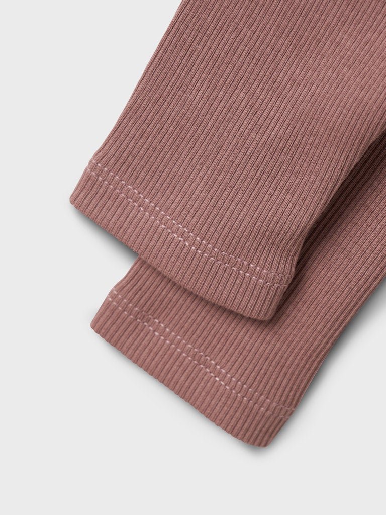 name it baby RAYA SLIM LEGGING - Twilight Mauve | Torgunns Barneklær AS