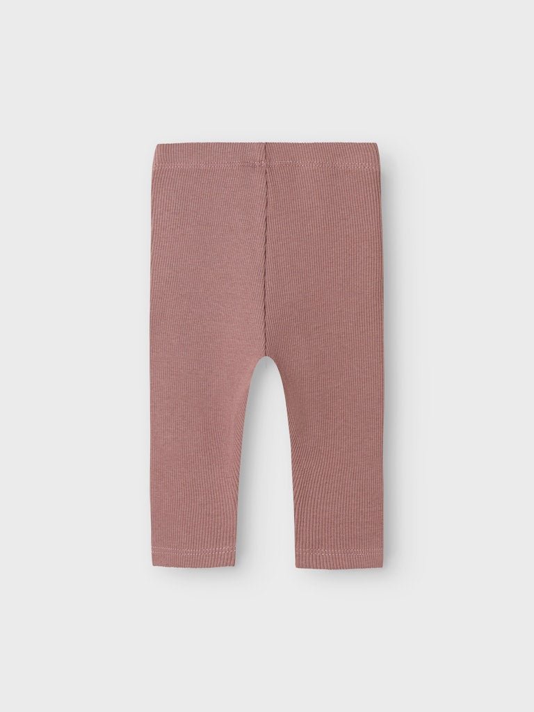 name it baby RAYA SLIM LEGGING - Twilight Mauve | Torgunns Barneklær AS