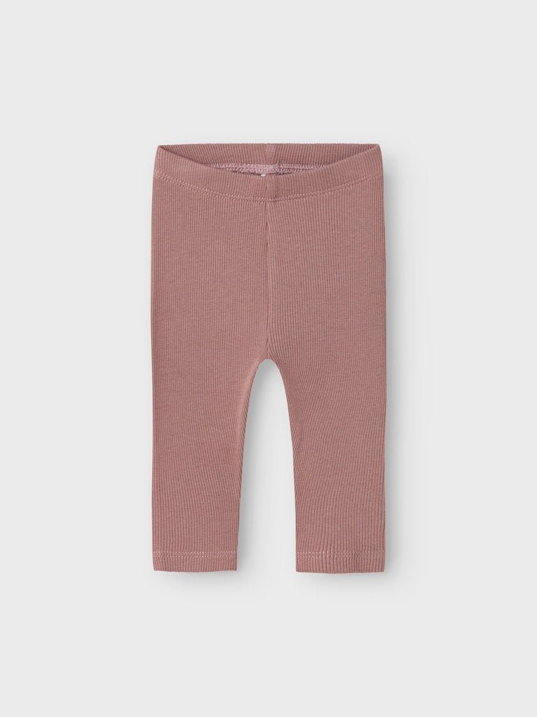 name it baby RAYA SLIM LEGGING - Twilight Mauve | Torgunns Barneklær AS