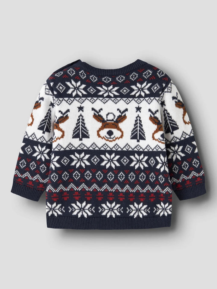 name it baby RISMAS strikkegenser - Navy Blazer | Torgunns Barneklær AS