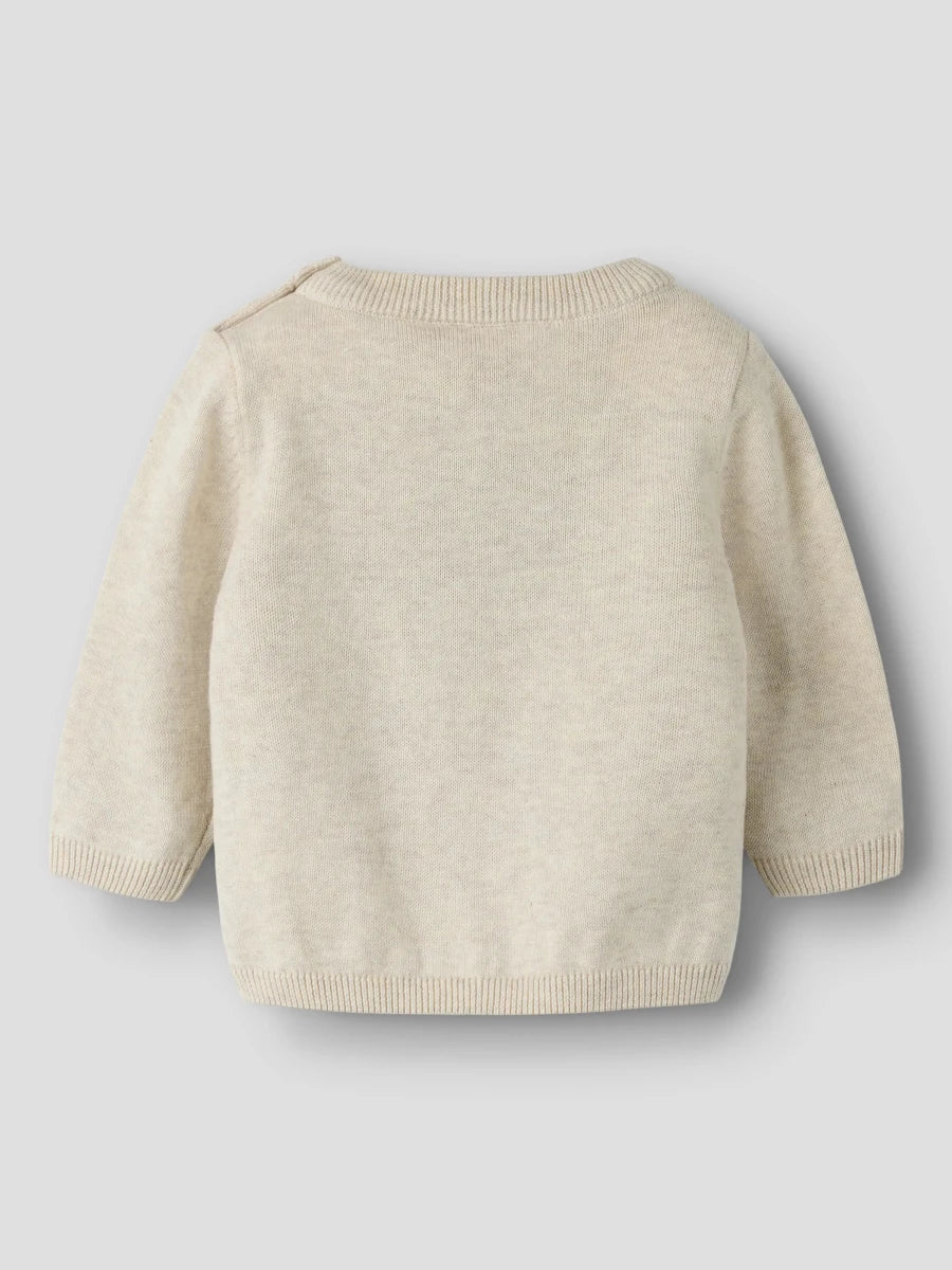 name it baby RISO strikkegenser - Peyote Melange | Torgunns Barneklær AS